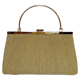 MissingYou新款气质名媛手拿包妈妈精致手提包时尚斜挎包宴会包包