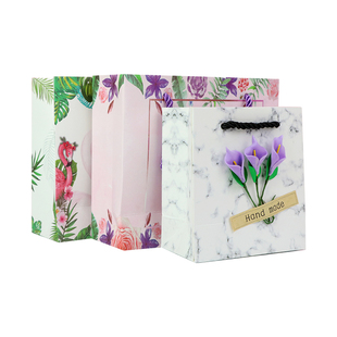 ins风礼品袋购物包装袋手提纸袋口红手工皂文艺小清新生日礼物