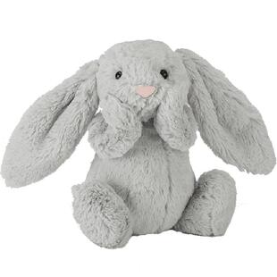 英国Jellycat害羞银色邦尼兔毛绒玩具安抚玩偶大号银色兔子抱枕