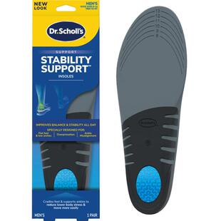 DrScholls美国爽健足弓支撑足底筋扁平足矫正久站防痛减震鞋垫