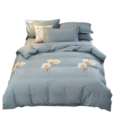 100%纯棉加厚磨毛四件套全棉被套