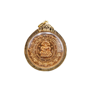 泰国特色正品泽度金阿赞初2550泽度金 黄铜美品 手刻福文萨马空卡