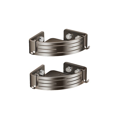 卫生间浴室置物架壁挂免打孔吸盘架子厕所洗手台洗漱台三角篮收纳