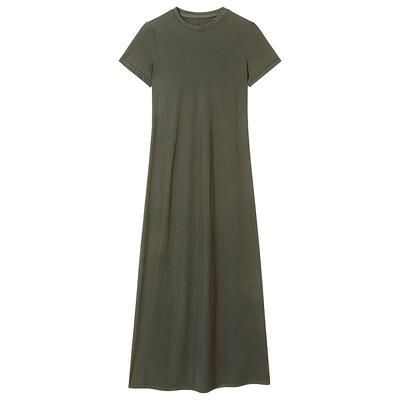 OCHIRLY欧时力长款短袖连衣裙