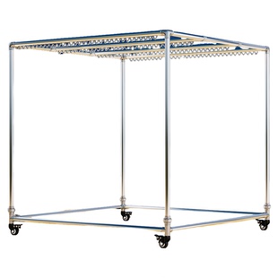 镀锌钢管晾衣架户外大型晾晒落地可移动挂衣架室外防风防锈晒被子