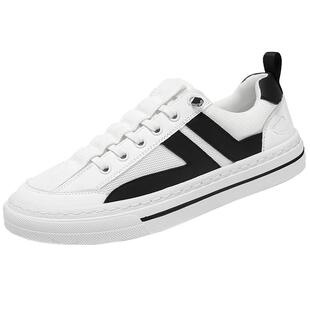 春季板鞋男网面透气2026新款百搭白鞋运动休闲一脚蹬帆布小白布鞋