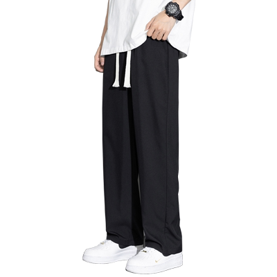 长裤冰丝直筒夏季薄款垂感阔腿