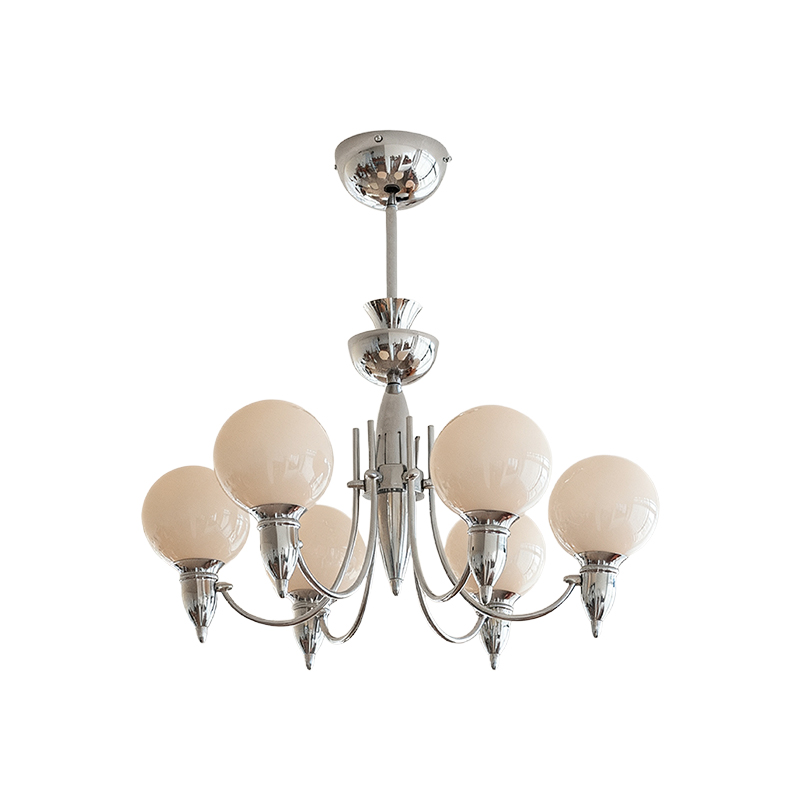 zoxy 北欧客厅吊灯设计师款美式复古诧寂风餐厅卧室魔豆护眼灯具