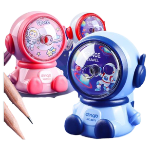 手摇式卷笔刀学生专用高颜值男孩女孩手动铅笔削笔器素描笔大容量卷笔刀儿童卡通可爱自动进铅削笔机文具