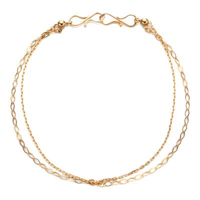 CIRCLE珠宝方圆系列18K金多戴双层手链可调节时尚首饰