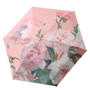 超轻小巧便携口袋迷你晴雨两用伞五折太阳伞女防晒防紫外线遮阳伞