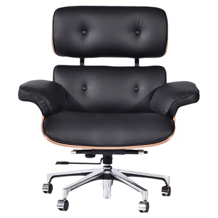 伊姆斯躺椅电脑椅办公椅现代老板椅家用舒适商务真皮大班椅转椅子