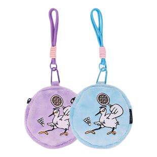 尤尼克斯羽毛球挂件零钱包便携式收纳包可爱卡通毛绒小包YY挂饰