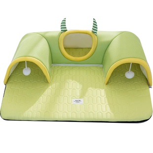 猫隧道猫窝四季通用冰垫夏季猫咪睡窝凉席封闭式安全感夏天猫垫子