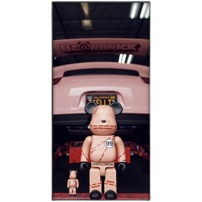 kaws暴力熊装饰画入户玄关挂画