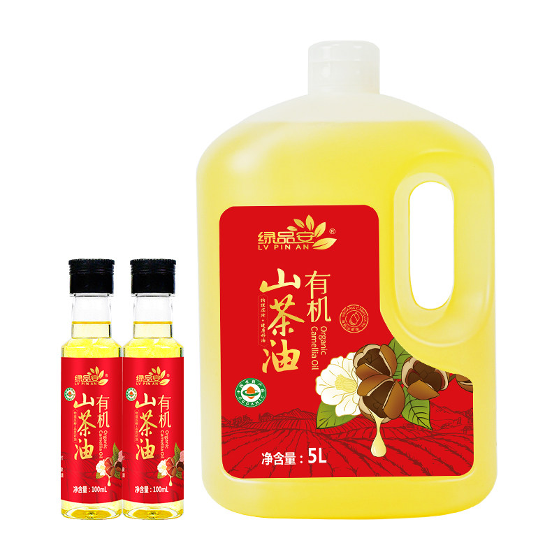 绿品安有机山茶油5.2L大瓶礼盒装