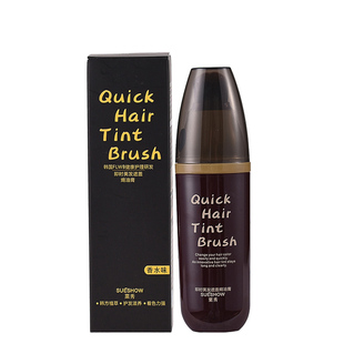 韩愢粟秀一次性染发笔棒女植物韩思即时美发遮盖白发焗油膏天然