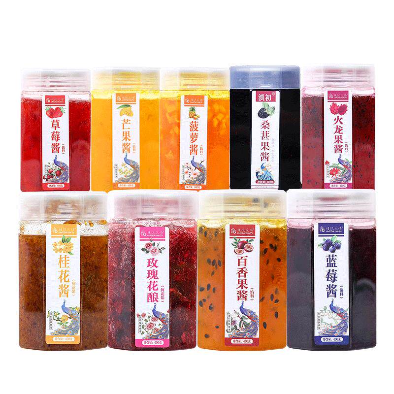云南玫瑰花果酱冰粉专用果酱