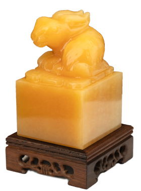 天然玉石生肖摆件中式玄关