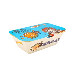 免折叠章鱼小丸子包装盒一次性樱桃章鱼烧打包盒纸盒防油6粒8粒装