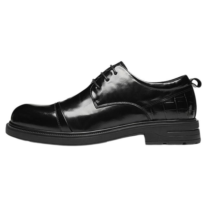 星期六皮鞋男款2025新款三接头皮鞋商务正装结婚新郎鞋真牛皮鞋男