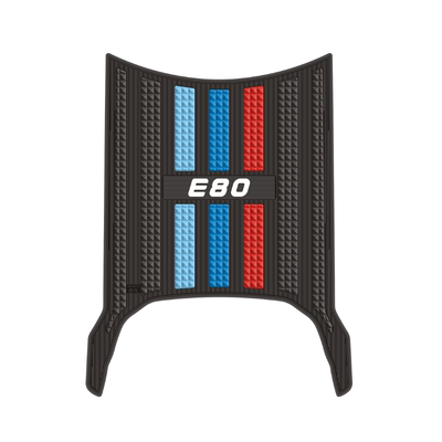 雅迪E80脚垫电动车改装配件专用脚踩垫加厚脚踏垫雅迪E80lite脚垫