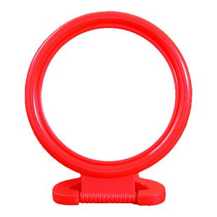 老式镜子塑料壁挂式圆形化妆镜台镜结婚红色梳妆新娘挂镜台式手持