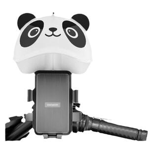 电动车手机支架可爱头盔防雨帽自行车摩托车外卖骑手防震导航支架