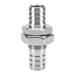 304不锈钢宝塔穿板接头 穿板过板隔板宝塔直通皮插头软管气管竹节