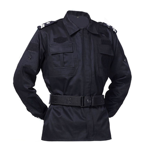 保安工作服春秋夏装男保安服短袖长袖作训服黑色夏季保安制服套装