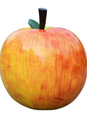 户外玻璃钢雕塑装饰品苹果摆件