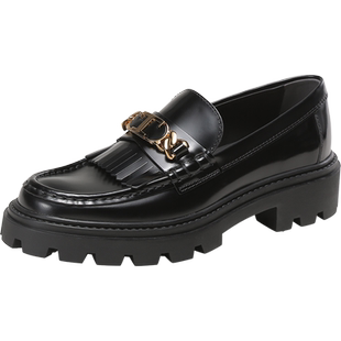 【自营】Tod'S托德斯 女士皮革T形链条饰扣乐福鞋XXW08J0GF80SHA