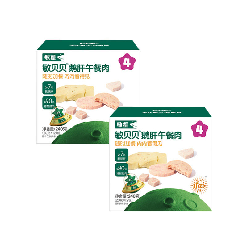 敏星即食鹅肝午餐肉无蛋奶