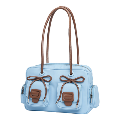 merimies麦瑞迷 大容量单肩腋下波士顿包通勤休闲手提保龄球女包