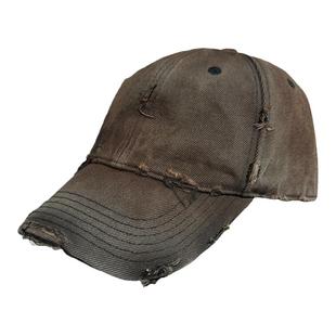 JCAESAR DIRTY PEAKED CAP 锈迹脏染帽子 刺绣 重水洗 长帽舌