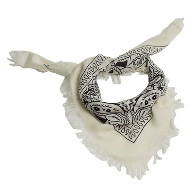 春夏秋欧美气质腰果花小方巾领巾