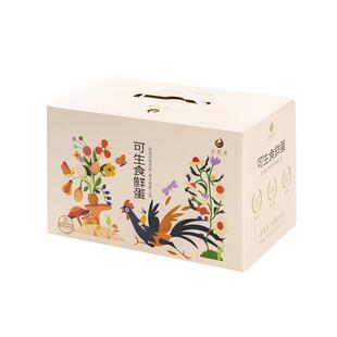 这时光鸡蛋新鲜30枚可生食鸡蛋可做溏心鲜鸡蛋无抗谷物生鲜礼盒装