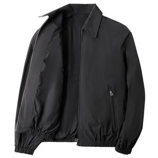 【防泼水】培蒙男装翻领夹克男2024春秋季新款商务休闲干部服外套