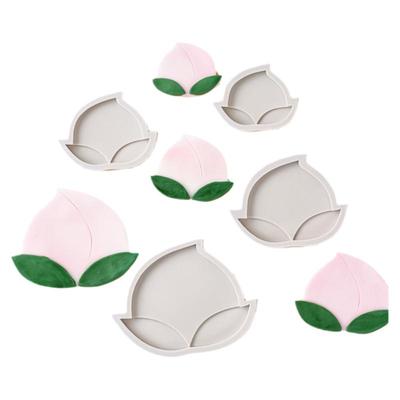 仙桃寿桃中式硅胶模具巧克力慕斯蛋糕祝寿烘焙模具翻糖diy工具