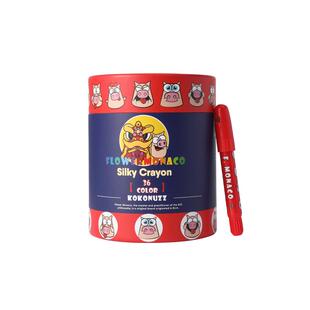 花芽儿童蜡笔不脏手油画棒安全无毒可水洗旋转丝滑蜡笔套装幼儿园彩色彩笔宝宝画画笔婴儿软性涂色炫彩棒