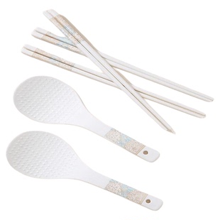 时光漫步陶瓷饭勺美好清雅名媛米饭铲景德镇瓷器盛饭勺子电饭煲用