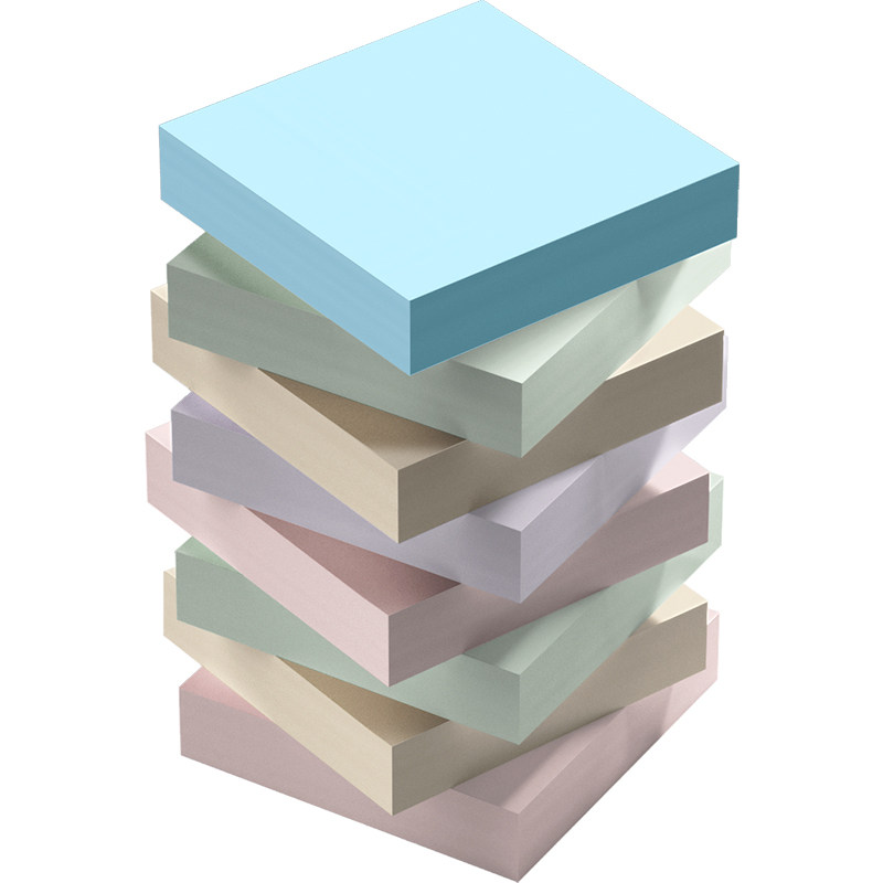 便利贴初中生专用便签纸贴纸高颜值小学生用便签本有粘性强彩色标签纸考研笔记贴莫兰迪色系记事贴便签本可撕