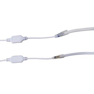 led灯带插头圆形柔性霓虹灯带配件使用控制器电源线连接线卡220V