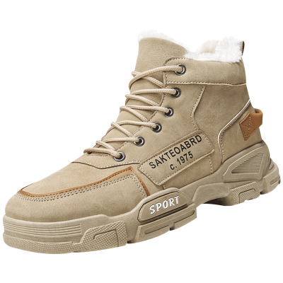 冬季男鞋2025新款加绒保暖加厚棉鞋男士运动防滑工装马丁劳保潮鞋