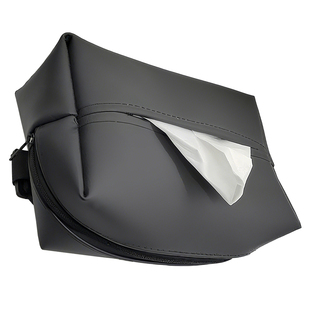 车载纸巾盒中控台手扶箱高级感遮阳板挂式副驾驶位收纳袋2024新款