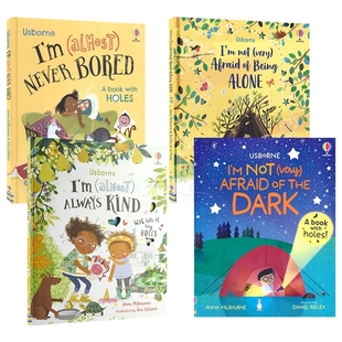 Usborne I'M Not (Very) Afraid Of The Dark 尤斯伯恩 无聊 善良 怕黑 独处 主题 儿童自我认知 情绪管理绘本 亲子共读 英文原版
