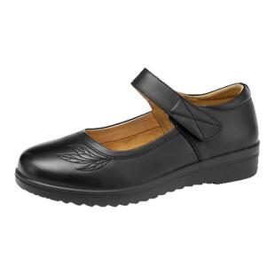 奥康女鞋2026年春季新款真皮软底妈妈鞋休闲百搭浅口单鞋中年皮鞋