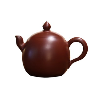 吴洁敏【龙蛋壶】潮州纯手拉工夫泡茶壶原矿朱泥家用小容量紫砂壶