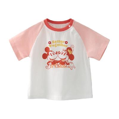 迪士尼夏季短袖儿童T恤米奇米妮