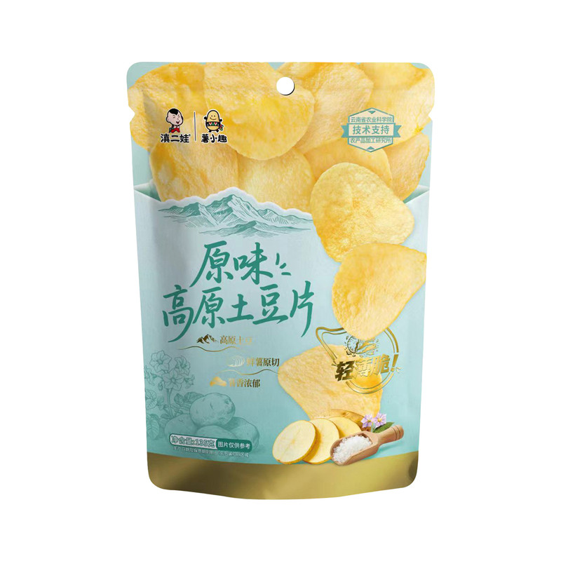 滇二娃高原土豆片原切薯片135克